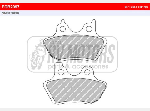 Тормозные колодки FERODO FDB2097ST