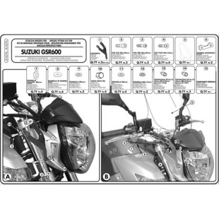 Крепление ветрового стекла Kappa Suzuki A167A