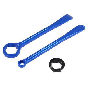 Набор для демонтажа разбортировки колеса ACCEL синий (23+24CM) 10,13,27,32 MM TL01BL