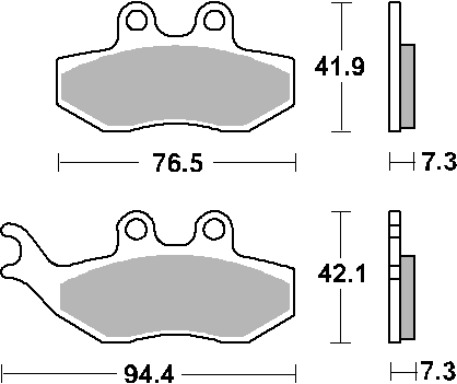 Тормозные колодки SBS 774HF (FA194)
