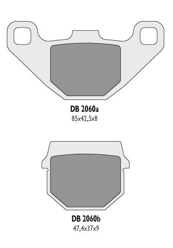 Тормозные колодки DELTA BRAKING DB2060MX-D (FA83)