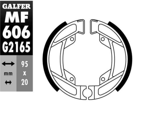 Тормозные колодки GALFER MF616G2165