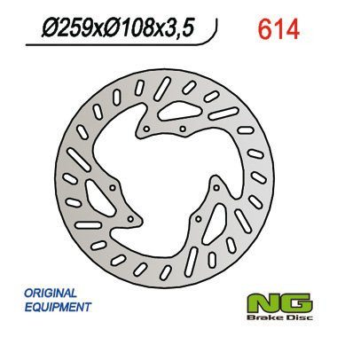 Гальмівний диск NG передній YAMAHA /MBK 50-125 SUPERMOTO (260X108X3,5) NG614
