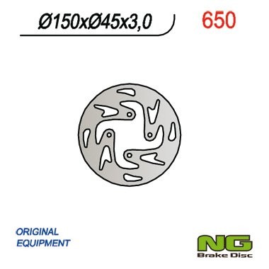 Тормозной диск NG задний GAS GAS TXT (150X45X3) NG650
