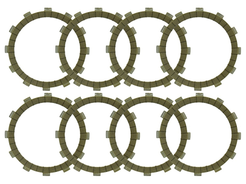 Фрикционные диски сцепления SUZUKI RMZ 450 '05-'15, LTR 450 '06-'12, RMX 450Z '10-'15 (F1932) (EBS3450R) BRONCO AT-03653P