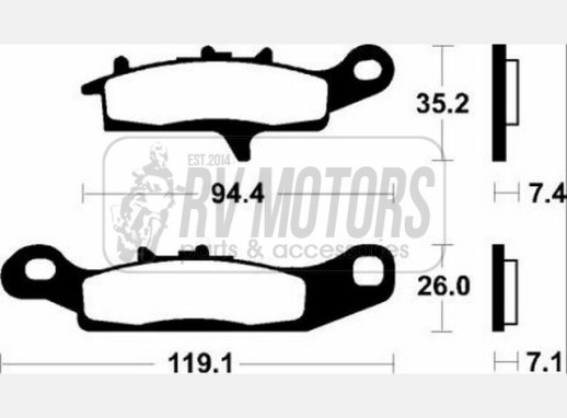 Гальмівні колодки SBS 801RSI
