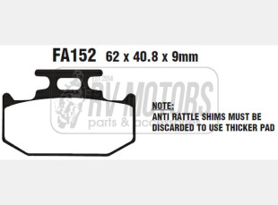 Тормозные колодки EBC FA152TT
