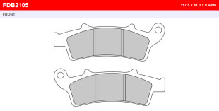 Тормозные колодки FERODO FDB2105EF