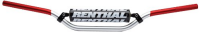 Алюминиевый руль RENTHAL 22 mm MX Handlebar Серебряный/красный 764-01-SR-01-187