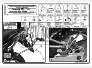 Крепления под боковые кофры KAPPA Monokey Yamaha FZ6 KL351