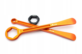 Набор для демонтажа разбортировки колеса ACCEL оранжевый (23+24CM) 10,13,27,32 MM TL01OR