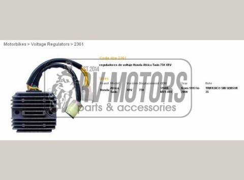 Регулятор напряжения HONDA XRV 750 93-00  DZE ELEKTRYKA 2361-01