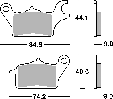 Гальмівні колодки SBS 222HF (FA652)