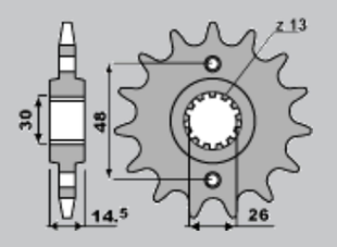 Приводная звезда HONDA VFR 800/ CBR 1100 XX JR 33915 (JTF339.15)