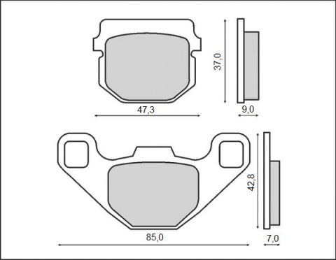 Тормозные колодки BRENTA FT 3074 (FA83)