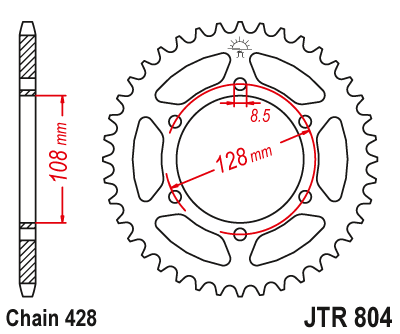 Привідна зірка JT JTR804.45 (PBR 902)