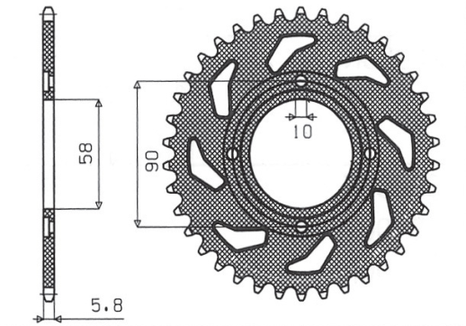 Привідна зірка SUNSTAR 1-3082 31 (JTR 279.31)