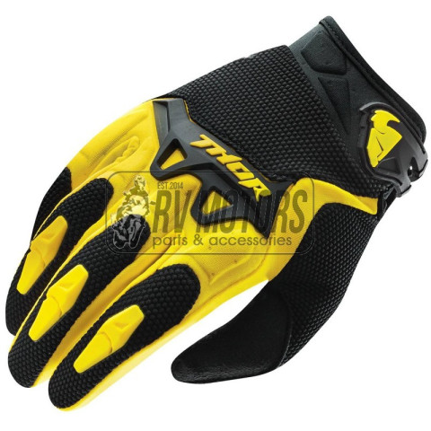 Перчатки кросс Thor Spectrum жёлтые