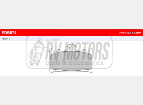 Тормозные колодки FERODO FDB574ST