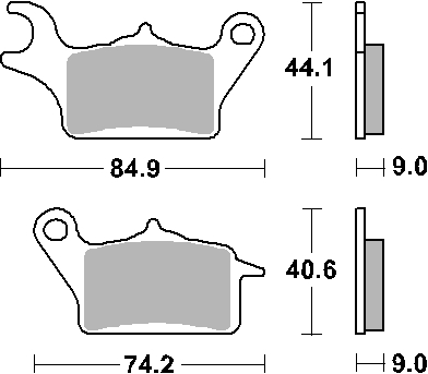 Гальмівні колодки SBS 223HF (FA655)