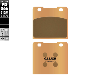 Тормозные колодки GALFER FD066G1370 (FA103)