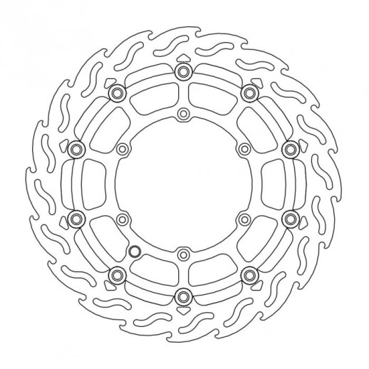 Гальмівний диск MOTO-MASTER передній плаваючий 320MM HUSQVARNA M112238 