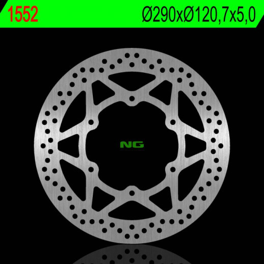 Гальмівний диск передній NG SUZUKI GW 250 INAZUMA 12-17 (290X120,7X5,0MM) (6X8,5MM) NG1552
