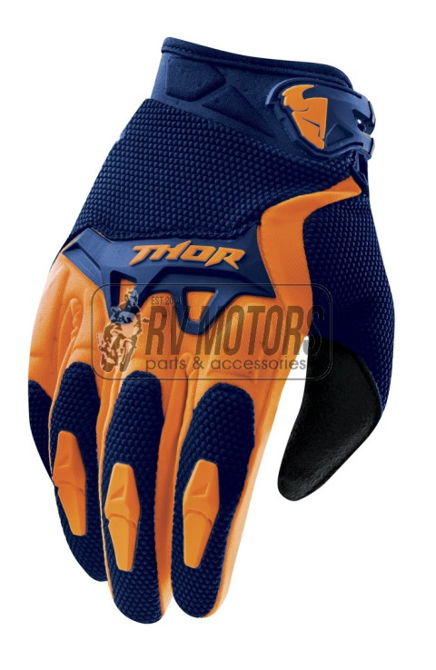 Перчатки кросс Thor Spectrum оранжевые