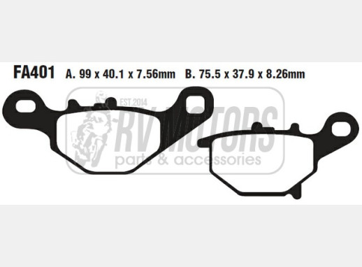 Гальмівні колодки EBC FA401TT