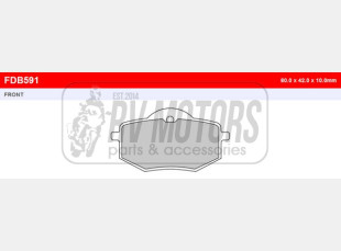 Тормозные колодки FERODO FDB591P