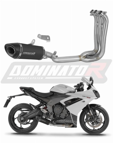 Полная система выхлопа Triumph Daytona 660 2024 - 2026 DOMINATOR HP8 черный