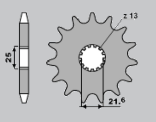 Приводная звезда SUZUKI GS 750 1000, GSX 1100 E/EF/ES KAWASAKI CHT 51815K (JTF 518.15)