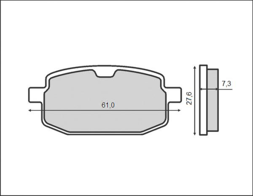 Гальмівні колодки BRENTA FT 3076 (FA169)