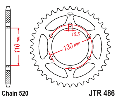 Привідна зірка JR 504.42 (JTR 486.42)