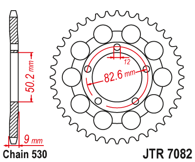 Приводная звезда JT JTR7082.48