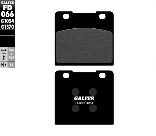 Гальмівні колодки GALFER FD066G1054 (FA103)
