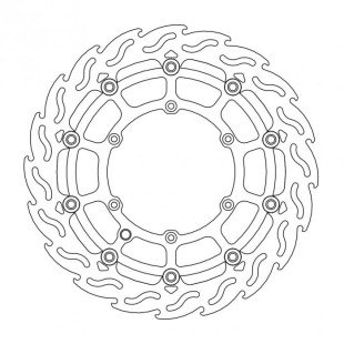 Тормозной диск MOTO-MASTER передний плавающий 320MM HUSABERG M112238  