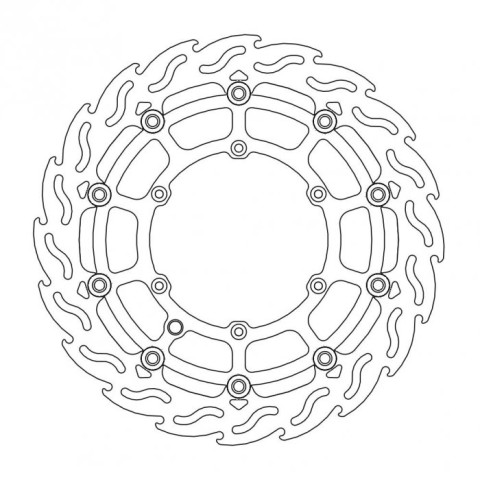 Тормозной диск MOTO-MASTER передний плавающий 320MM HUSABERG M112238  