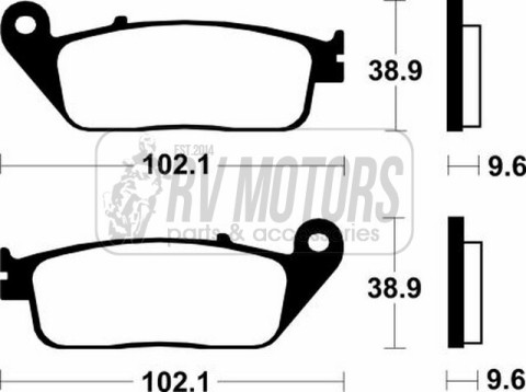 Тормозные колодки SBS 630HF