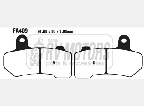 Тормозные колодки EBC FA409V