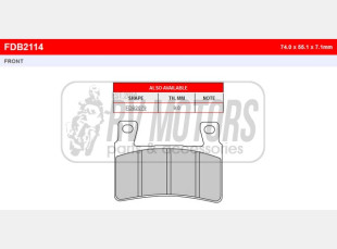 Тормозные колодки FERODO FDB2114P