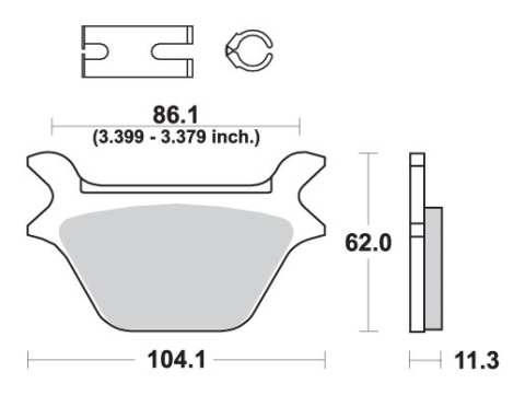 Тормозные колодки SBS 669LS (FA200) 