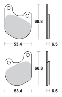 Тормозные колодки SBS 537HF (FA71)