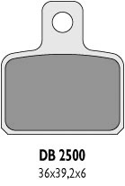 Тормозные колодки DELTA BRAKING DB2500MX-D (FA351)