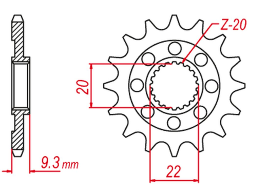 Приводная звезда KAWASAKI KXF 250 '06-'20 (+1) GROSSKOPF 214614G (JTF1446.14)