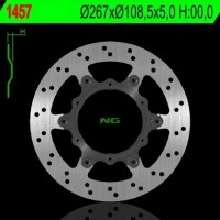 Тормозной диск NG задний KTM 1050/1190/1290 ADVENTURE '13-'15 (267X108,5X5) (6X6,5MM) NG1457