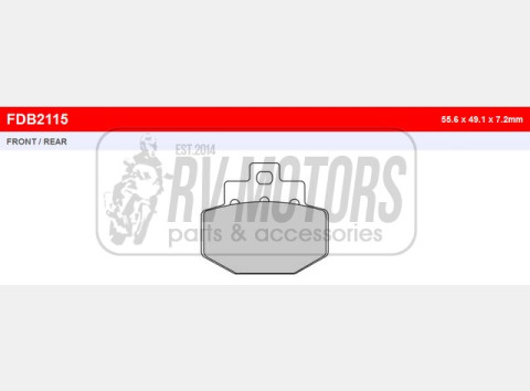 Тормозные колодки FERODO FDB2115P