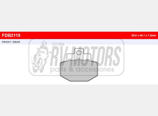 Гальмівні колодки FERODO FDB2115P