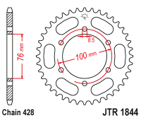 Приводная звезда JT JTR1844.40 (PBR 4513)