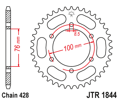 Привідна зірка JT JTR1844.40 (PBR 4513)